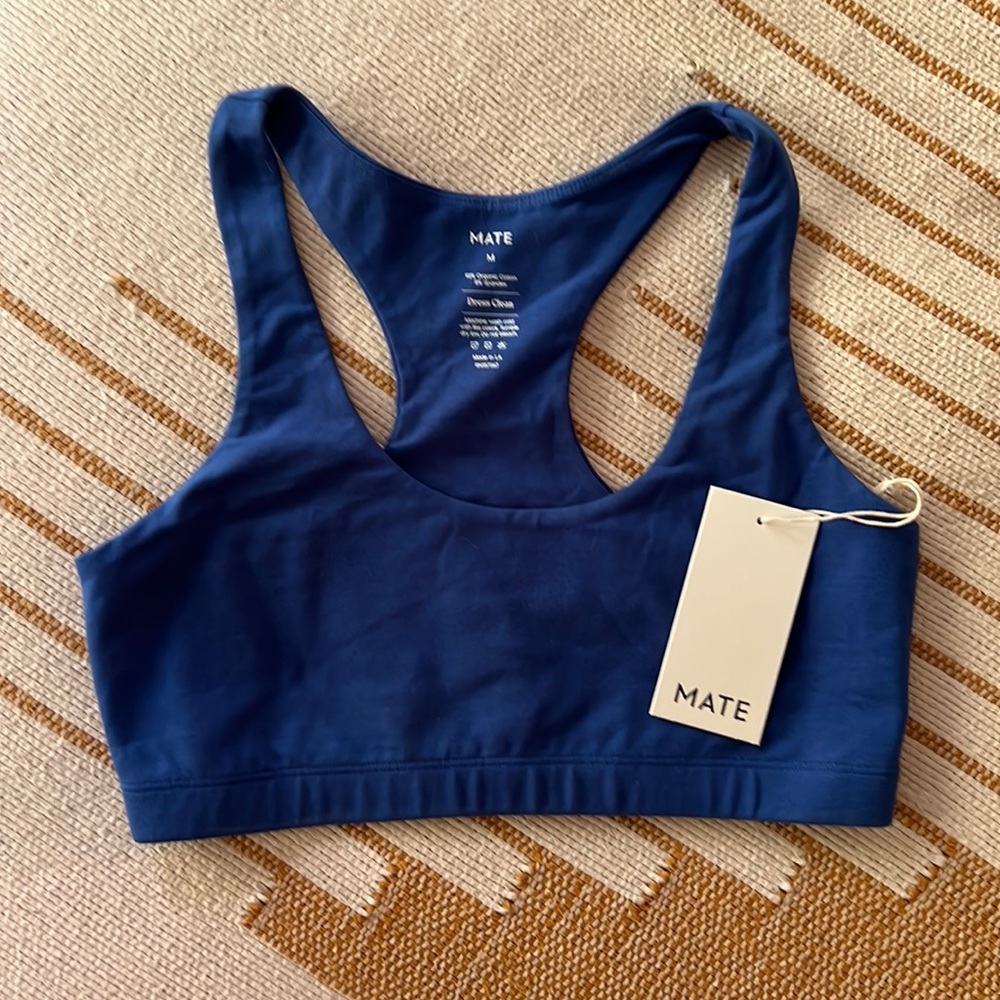 MATE THE LABEL Organic Stretch Sports Bra - M (NWT)
